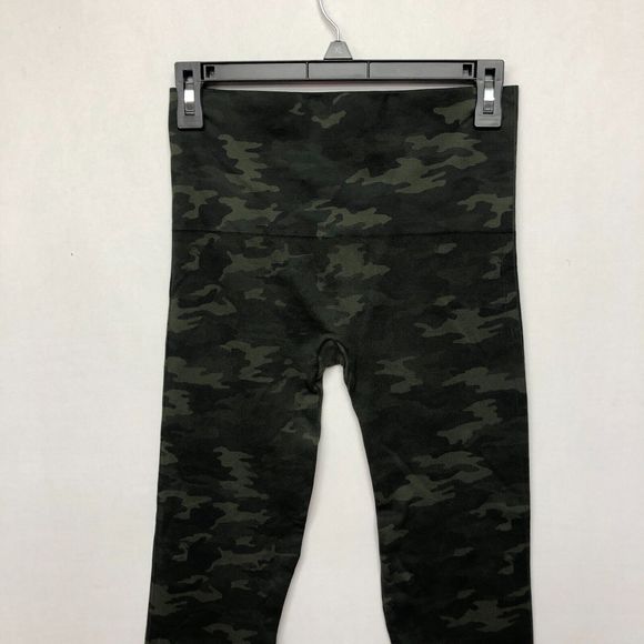 Spanx Women Pull On Active Leggings Size Large Camouflage B228 -4 - Picture 12 of 13